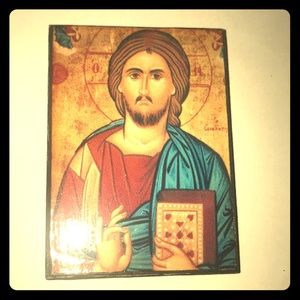 From the Holy Land: Small icon of Christ